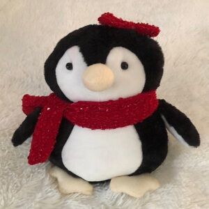 Christmas 🎄 Penguin 🐧 with Scarf🧣 Stuffed Animal with Weighted Bottom 11” Tall